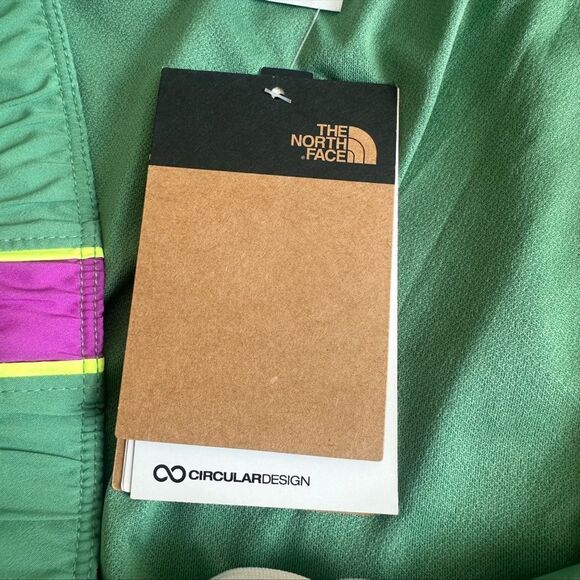 NWT!  THE NORTH FACE Circular Design Green/Purple Running Shorts Gym Hike Sz XXL - Picture 7 of 14